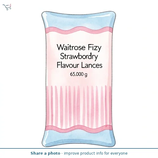 Waitrose Fizzy Strawberry Flavour Lances