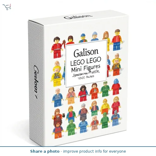 Galison LEGO Mini Figures Jigsaw Puzzle, 1000 Pieces
