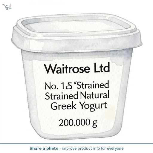 Waitrose No. 1 Strained Natural Greek Yogurt