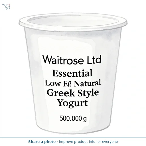 Waitrose Essential Low Fat Natural Greek Style Yogurt
