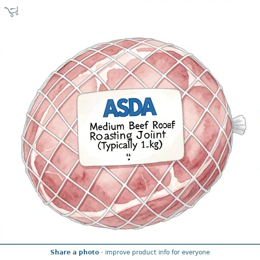 ASDA Medium Beef Roasting Joint (Typically 1.kg)