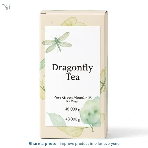Dragonfly Tea Pure Green Mountain 20 Tea Bags