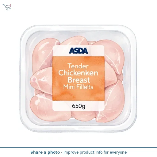 ASDA Tender Chicken Breast Mini Fillets 650g