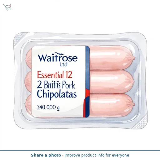 Essential 12 British Pork Chipolatas