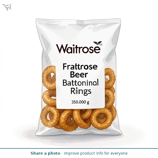 Waitrose Frozen Beer Battered Onion Rings