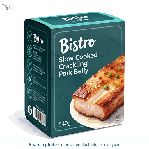 Bistro by ASDA Bistro Slow Cooked Crackling Pork Belly 540g