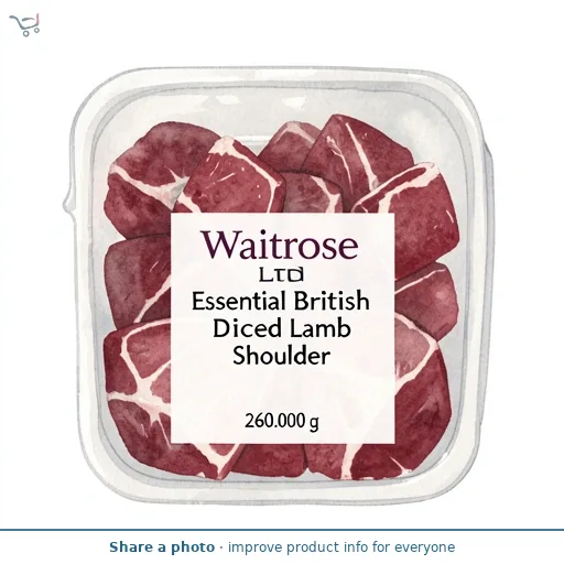 Waitrose British Lamb Diced Shoulder