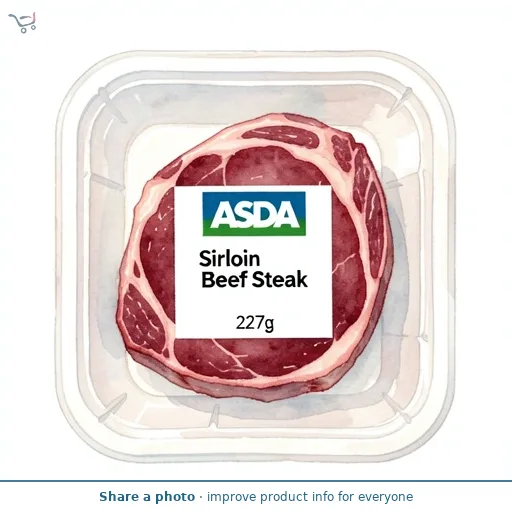 ASDA Northern Irish Beef Steak Sirloin 227g