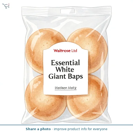 Essential White Giant Baps
