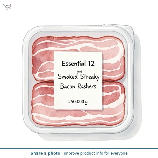 Essential 12 Smoked Streaky Bacon Rashers