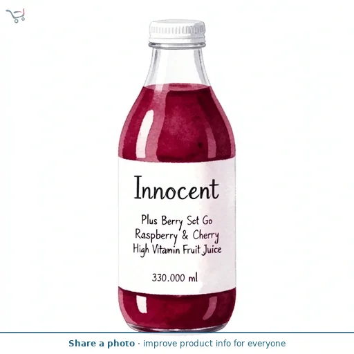 Innocent Plus Berry Set Go Raspberry & Cherry High Vitamin Fruit Juice