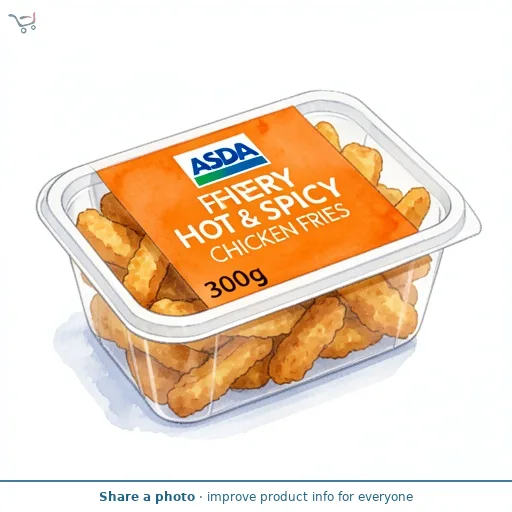 ASDA ASDA Fiery Hot & Spicy Chicken Fries 300g
