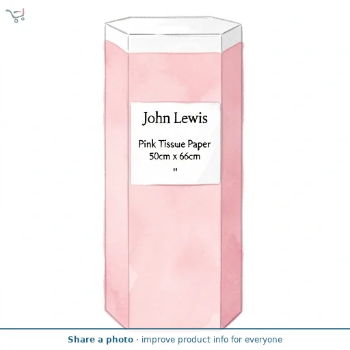 John Lewis Pink Tissue Paper 50cm x 66cm