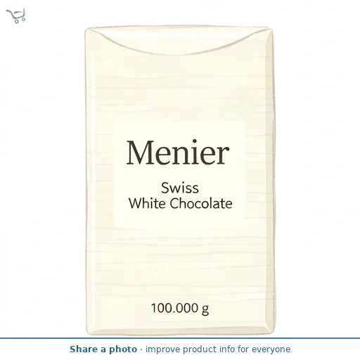 Menier Swiss White Cooking Chocolate 100g
