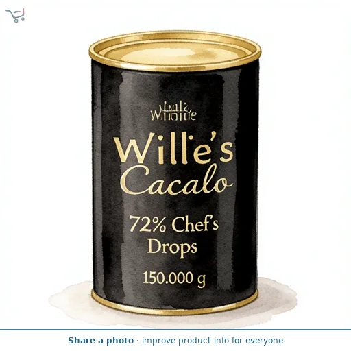 Willie's Cacao 72% Chef's Drops