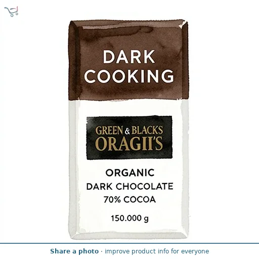 Green & Blacks Organic Cooking Dark Chocolate Bar