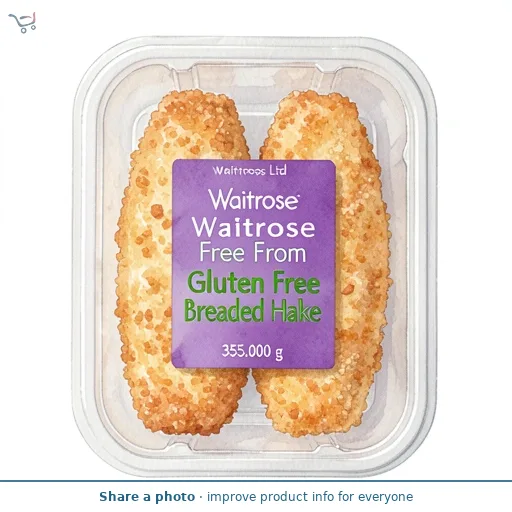 Waitrose Free From Gluten Free Breaded Hake