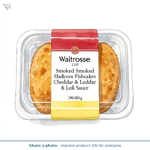 Waitrose Smoked Haddock Fishcakes Cheddar & Leek Sauce