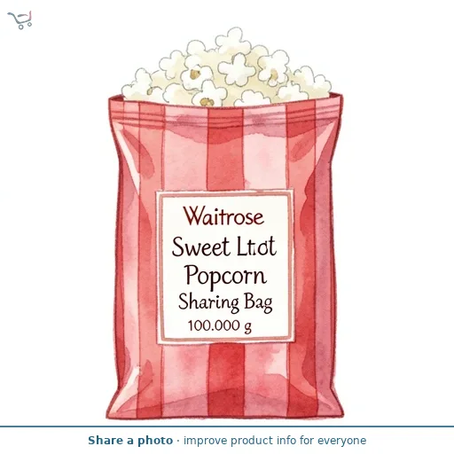 Waitrose Sweet Popcorn Sharing Bag