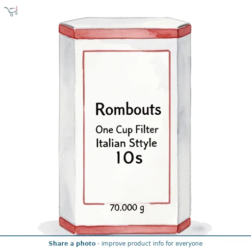 Rombouts One Cup Filter Italian Style 10s