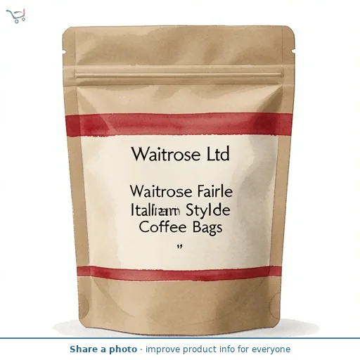 Waitrose Fairtrade Italian Style Coffee Bags