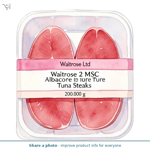 Waitrose 2 MSC Albacore Tuna Steaks
