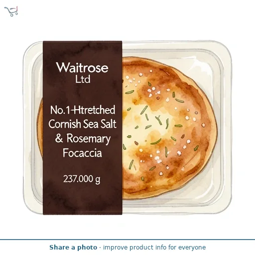 No.1 Hand-Stretched Cornish Sea Salt & Rosemary Focaccia