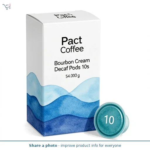 Pact Coffee Bourbon Cream Decaf Pods 10s