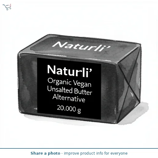 Naturli Organic Vegan Unsalted Butter Alternative