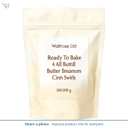 Waitrose Ready To Bake 4 All Butter Cinnamon Swirls