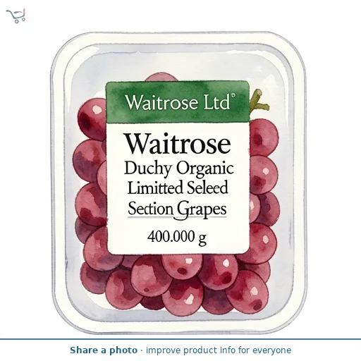 Waitrose Duchy Organic Limited Selection Grapes