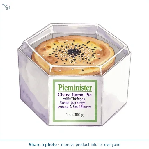 Pieminister Chana Rama Pie with Chickpea, Sweet potato & Cauliflower