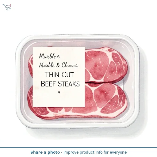 Marble & Cleaver Thin Cut Beef Steaks