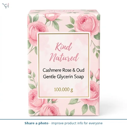 Kind Natured Cashmere Rose & Oud Gentle Glycerin Soap