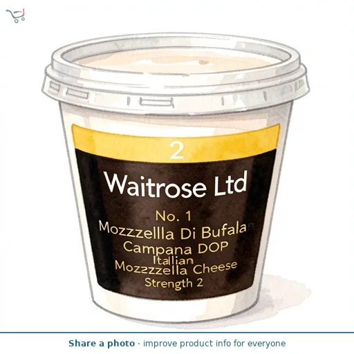 Waitrose No. 1 Mozzarella Di Bufala Campana DOP Italian Mozzarella Cheese Strength 2
