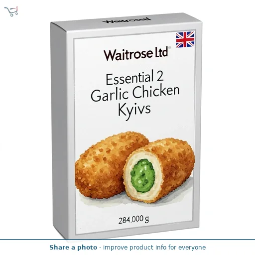 Essential 2 Frozen Garlic Chicken Kyivs