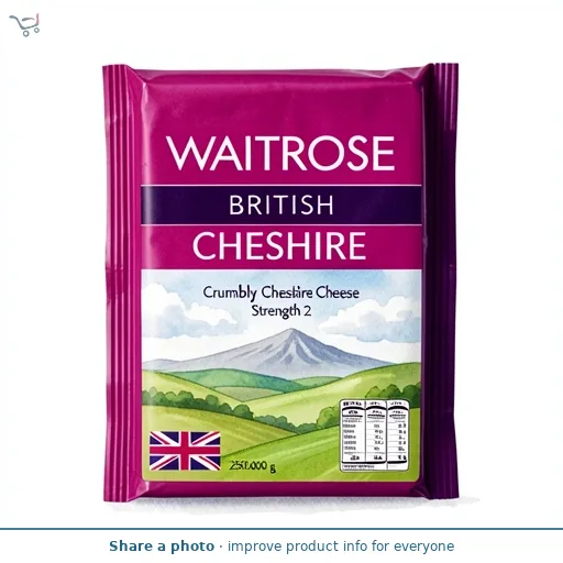 Waitrose Crumbly Cheshire Cheese Strength 2