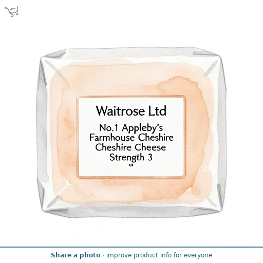 No.1 Appleby's Farmhouse Cheshire Cheese Strength 3