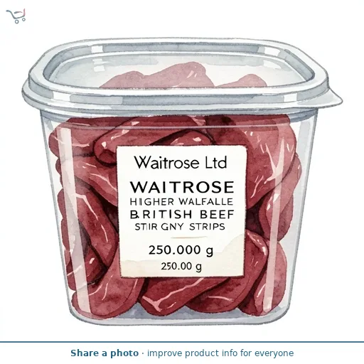 Waitrose Higher Welfare British Beef Stir Fry Strips
