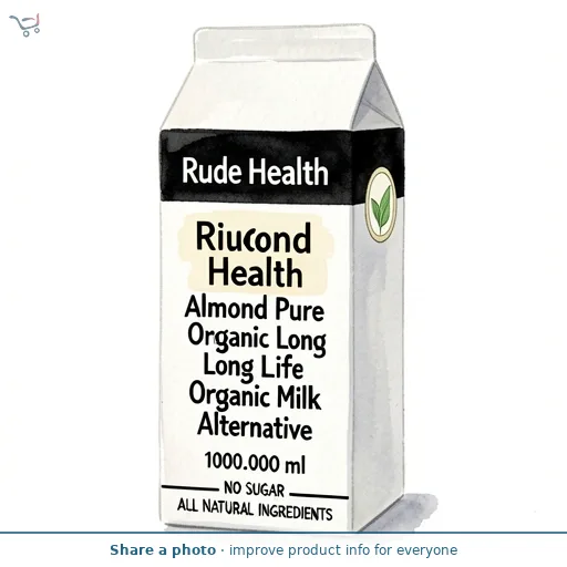 Rude Health Almond Pure Organic Long Life Organic Milk Alternative