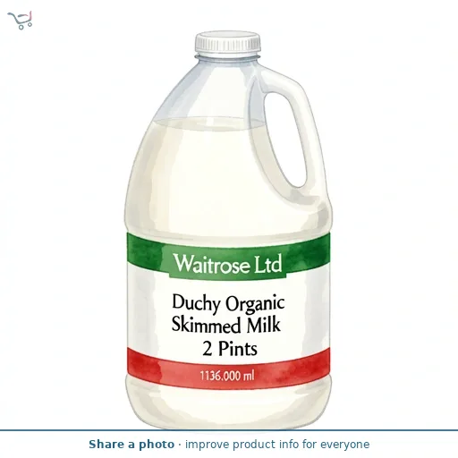 Duchy Organic Skimmed Milk 2 Pints