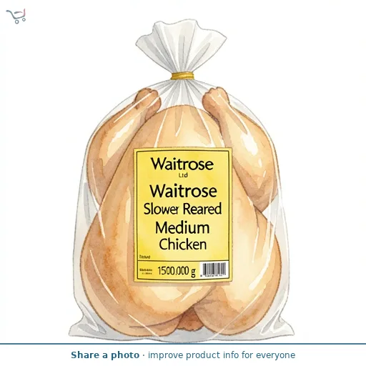 Waitrose Slower Reared Medium Whole Chicken