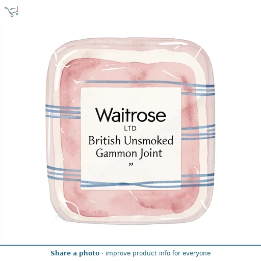 Waitrose British Unsmoked Gammon Joint