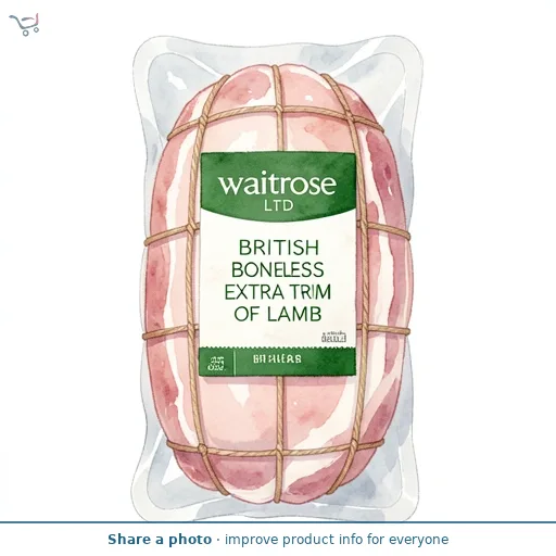 Waitrose British Boneless Extra Trim Half Leg Of Lamb
