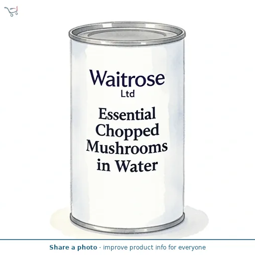 Essential Chopped Mushrooms in Water