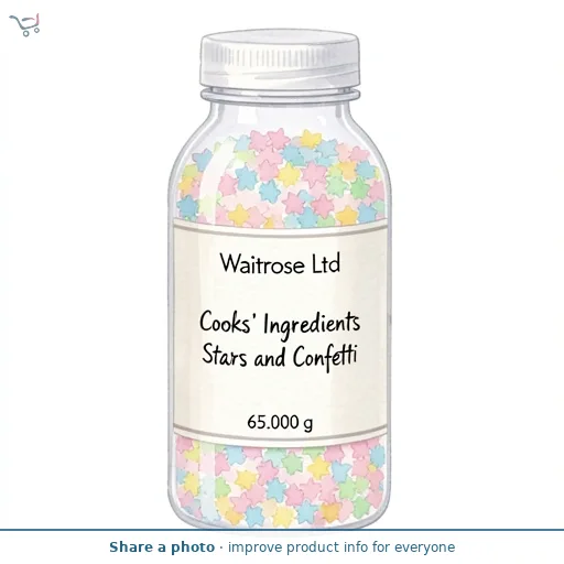 Cooks' Ingredients Stars and Confetti