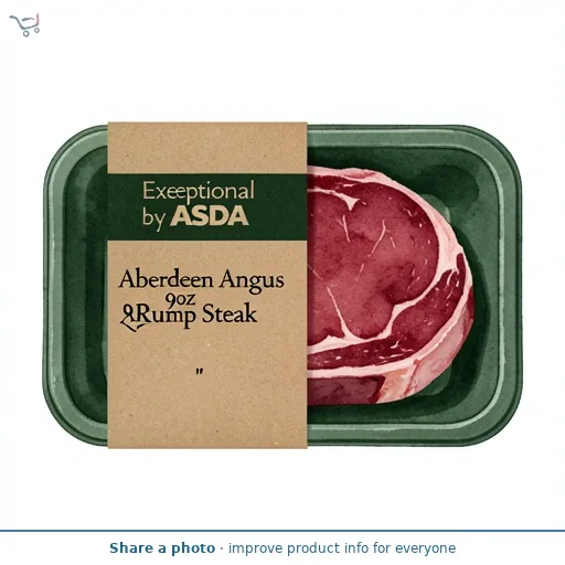 Exceptional by ASDA Aberdeen Angus 9oz Rump Steak