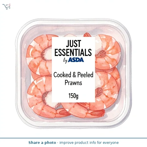 JUST ESSENTIALS by ASDA Cooked & Peeled Prawns 150g
