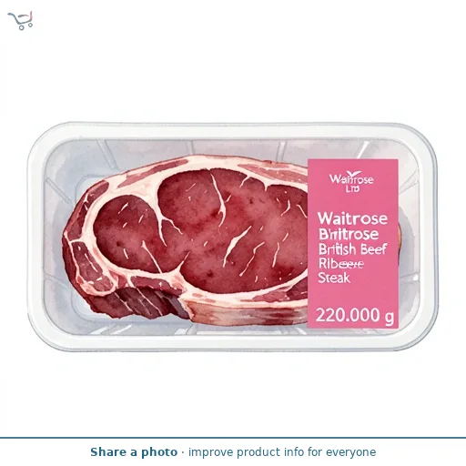Waitrose British Beef Ribeye Steak