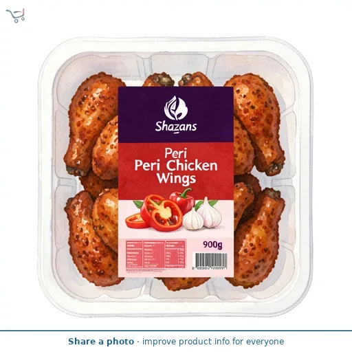 Shazans Peri Peri Chicken Wings 900g